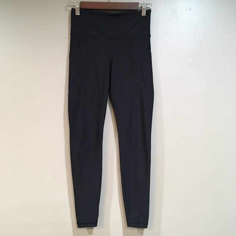Old Navy Solid Black High-Waist Leggings